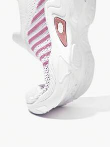 JNSQ Mehrere Jahreszeiten Kinder Lässig Mesh atmungsaktiv weiche Farbblock Flach Sneakers, Schulanfang - Weiss - Übersicht 8