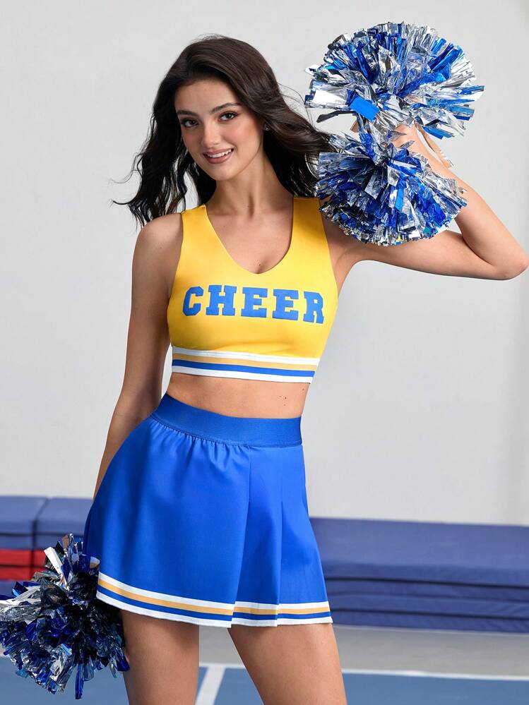 SHEIN Sports キャンパス チアリーダー グラフィックプリント スポーツ