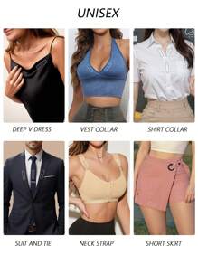 SHEIN 2pcs Women's Daily Anti-Flashing Sticker - Multicolor - View 8