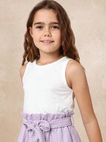 SUMWON Sleeveless Solid Basic Jumpsuit Summer Vacation Tween Girls Modern Casual - Multicolor - View 4