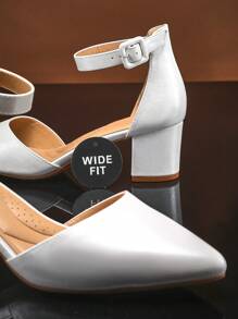 SHUZIA Tacones de lujo con correa de tobillo y arco, aptos para usar desde la oficina hasta la inauguración de una galería - Chantilly - Ver 6