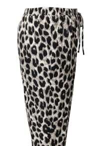 SHEIN Frenchy Plus Size Leopard Print Casual Pants, Summer Trousers, Vacation Trousers, Women Beachwear, Boho/Bohemian, Summer Women's Clothing, Casual, Daily Fashion