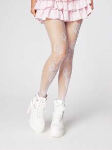 ROMWE Fairycore Pantimedia / Medias ajustadas / Mallas para mujer