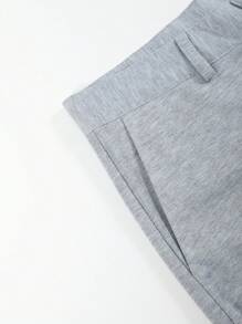 Manfinity Homme 男士纯色口袋紧身休闲直筒裤，秋季