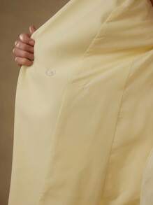 MOTF PREMIUM STEREO FLORAL DOUBLE BREASTED BLAZER - Yellow - View 7