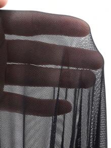 DAZY Women's Sexy Lace Mesh Patchwork See-Through Nightgown Lingerie For Women - Black - View 9