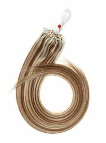 50 件微环接发，100% 真人发质微珠配鱼线，雷米发 50 克接发混合棕金色 S6/613 - S6/613 - 查看 3