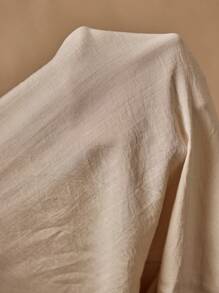 Manfinity VCAY 2pcs Men's Casual Woven Loose Guayabera Collar Short Sleeve Shirt And Drawstring Waist Shorts Set - Multicolor - View 7