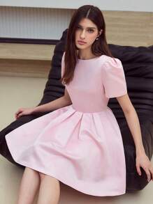 MOTF STUDIO VÁY TAY PHỒNG CÓ NƠ DECOR - Hồng - Xem 2