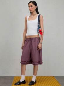 COUREZ Lace Square Neck Tank Top /Summer Outfits For Women /Summer Tops Going Out Tops Casual /Y2K Vacation Holiday Cotton Cotton Vintage