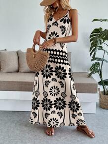 Breezaya Women's Casual Vacation Bohemian Style Dress - Black - View 3