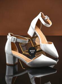 SHUZIA Tacones de lujo con correa de tobillo y arco, aptos para usar desde la oficina hasta la inauguración de una galería - Chantilly - Ver 5