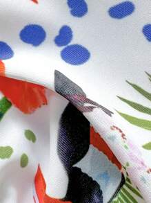 Swim Mod Women Floral Print Bikini Top, Suitable For Summer Beach Holiday - Multicolor - View 6