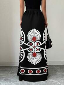 Rafferiza 女士全身印花休闲长裙