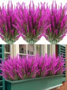 10pcs Artificial Plants, Fake Greenery For Outdoor Home Decor, High Quality Anti-Oxidation Boston Fern With Real Touch, For Kitchen/Room, Wall Decor Indoor/Outdoor Hanging Planters, Spring Summer Garden Yard Decor,Fake Flowers Home Decor, Mother's Day Decor, Festival Decor