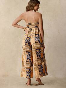 Boho Mama 孕妇花卉印花系带连体裤 - 彩色 - 查看 2