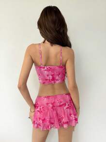 SHEIN ICON 女士日常两件套服装 - 粉色 - 查看 2