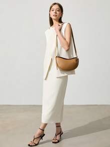 SHECARRY 时尚百搭斜挎包，适合女士日常使用 - 棕色 - 查看 6