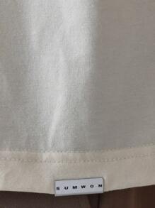 Sumwon Beach Resort California 超大 T 恤夏季度假俱乐部图案印花复古风格休闲短袖街头服饰 - 杏色 - 查看 4