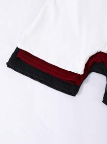 3pcs/Set Teen Girl Black Knitted Rib Shorts, Elastic Waist, Versatile Casual Daily & Workout Shorts, Solid Color High Waist - Multicolor - View 7