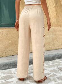 SHEIN Frenchy Pantalones lisos de mujer, de moda para el verano