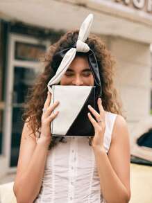 SHECARRY Women Sholuder Bags PU Leather For Business/Commute/Work/Office Casual Old Money Style Quiet Luxury Chic Square Bag Knot Bag For Teacher Nurse Stylish