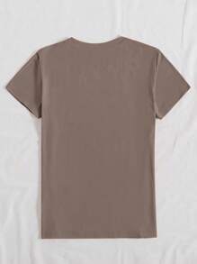 INAWLY Camiseta de mujer de cuello redondo sexy con manga corta con gráfico de letra del alfabeto y mano. Camiseta gráfica de mujer