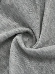 Manfinity Hypemode Set di maglietta a maniche corte con stampa a lettere e girocollo casual e pantaloni della tuta con vita con coulisse e gamba ampia, abbigliamento casual da uomo, adatto per uso quotidiano, uscite, feste, festival musicali, incontri con amici, può essere usato come regalo per amici, famiglia, fidanzato. Abiti larghi e comodi per uomo. - Multicolore - Visualizzare 4