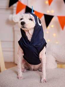 PETSIN Sweat-shirt à capuche léger et respirant à motif requin, style décontracté et à la mode, pour chiens et chats, printemps/été