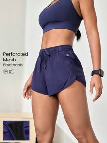GLOWMODE Shorts de course avec sous-vêtement intégré, conçus pour la vitesse, respirants, à séchage rapide, avec dos en maille et poches, pour le jogging, l'entraînement et les activités gymniques