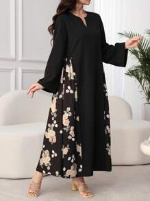 Lacomfia 女式拼布阿拉伯风格休闲夏装 - 彩色 - 查看 5