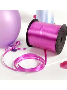 Zazumi 1 Roll, 250 Yard Pink Curling Ribbon For Gift Wrapping, Balloon String, Wedding, Birthday, - Metallic Shiny " Ribbon For Bouquets And Flower Wrapping Paper Valentine DAY, Valentines Wedding, Birthday - Pink - View 3