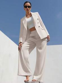 Aveloria Modichic 高端商务风双排扣女士宽松西装套装