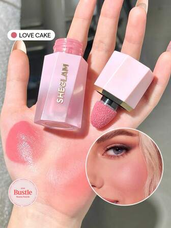 Color Bloom Liquid Blush-Love Cake Valentine'S Day Decor Love Gift Winter Y2K Makeup Party Beach Travel Holiday Camping Outdoors Present Rose Fashion Girl Cosmetic Cosplay Best Trip Festivals Color Fancy Campus School Charm Vibe Women'S Day