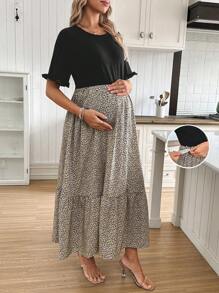 SHEIN Maternity Two Pieces Suits - Multicolor - View 1