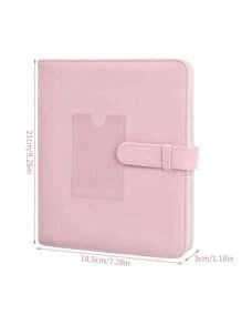 Photo Album With 272 + 1 Pockets For 3 Inch Film, Compatible With  Mini Liplay 11 90 70 50S 26 25 9 8+ 8 7S/ Snap PIC-300/ Instant Image Printer/HP Sprocket Photo Paper (Pink) - Pink - View 6