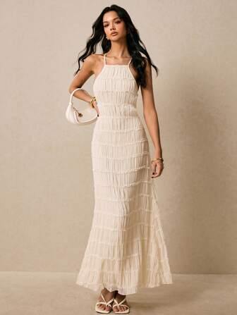 Poéselle 女士无袖纯色休闲连衣裙，适合夏季