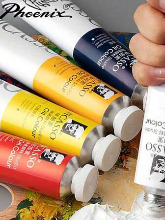 50ml/1.69oz Phoenix Picasso Oil Painting Pigment Aluminum Tube Art Painting Creation Art Professional Pigment