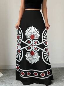 Rafferiza 女士全身印花休闲长裙