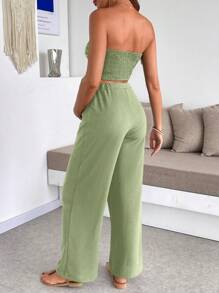 SHEIN Maternity Two Pieces Suits - Green - View 2