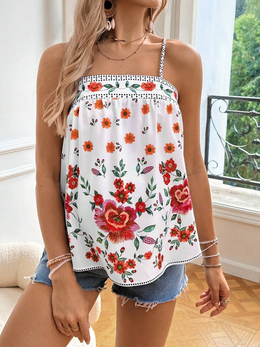 SHEIN Débardeur de maternité casual à imprimé floral