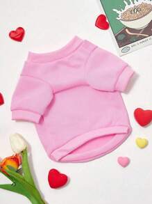 PETSIN Áo nỉ chui đầu dáng rộng nhẹ in hình chú chó dễ thương mùa hè, thời trang cho chủ nuôi chó - Nhiều màu - Xem 2