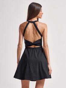 Musera Sport 女士运动服、板网球、壁球、匹克球、健身房 - 黑色 - 查看 2