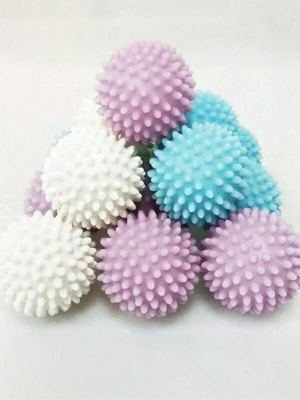 SHEIN Reusable Laundry Ball, Laundry Washing Ball For WashingMachine, Laundry Dryer Ball, Fabric Softener Ball, Laundry Drying Ball,Anti-Rolling Laundry Ball, To Reduce Wrinkles, Cleaning Supplies,Household Gadqets,