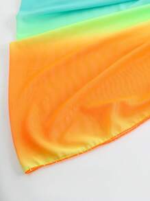 Swim Vcay Random Print Beach Cover-Up For Summer Beach Vacation