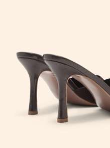 CUCCOO BASICS Women's Solid Color Elegant High Heel Sandals, New Summer Collection - Brown - View 11