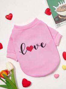 PETSIN Áo nỉ chui đầu dáng rộng nhẹ in hình chú chó dễ thương mùa hè, thời trang cho chủ nuôi chó - Nhiều màu - Xem 3