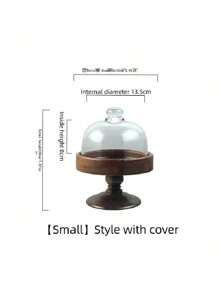 SHEIN 1set High-End Solid Wood Tall Cake & Bread Display Tray For Tea Breaks, Afternoon Tea, Snacks, Fruits Christmas Gift