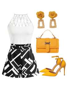 SHEIN Clasi 女士日常两件套服装