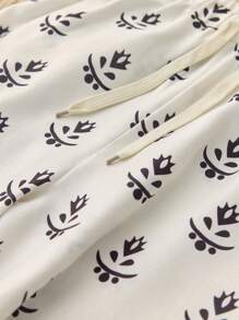 Breezaya Pantaloni casual da donna con stampa digitale stile vacanza, stampa casuale